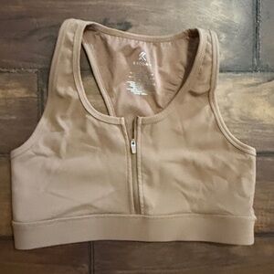 Like New Kyodan Camel Zip-Front Sports Bra